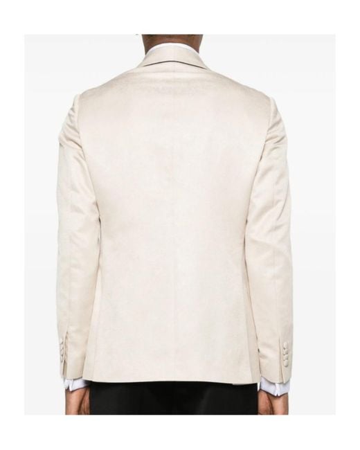 Lardini White Single-Breasted Blazer for men