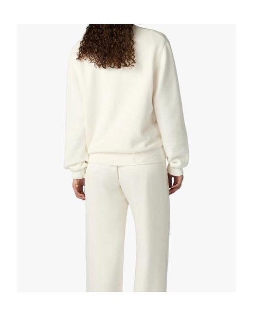Casablanca White X Laduree Crew-Neck Cotton Jumper for men