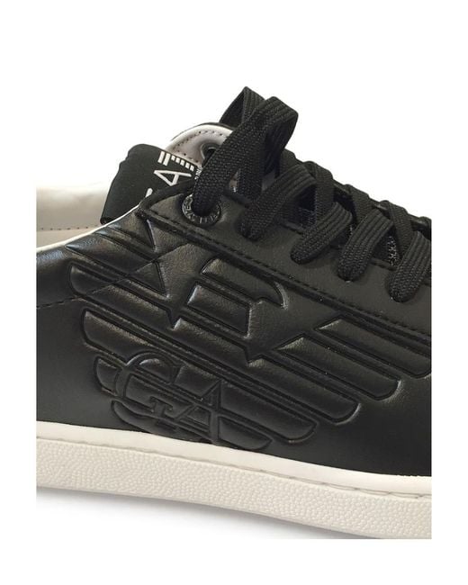 EA7 Black Logo Details Casual Sports Shoes for men
