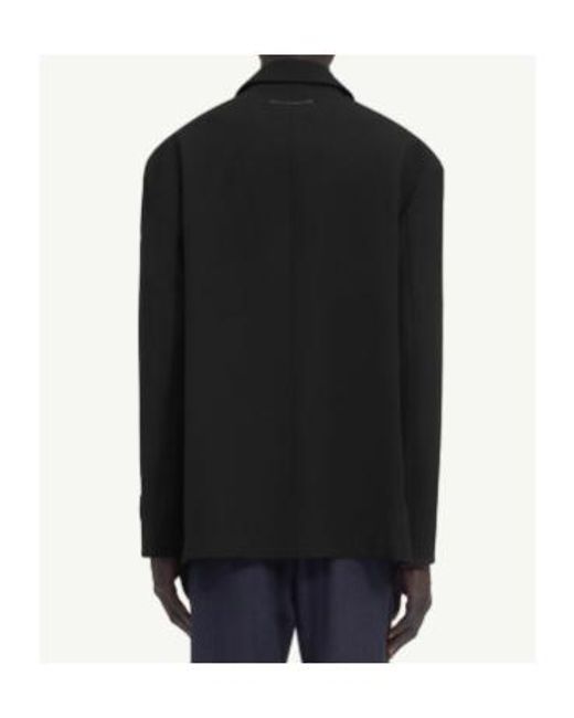 MM6 by Maison Margiela Black Patch Pocket Blazer for men