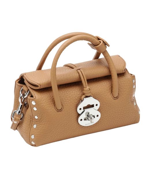 Zanellato Brown Top Handle Shoulder Bag