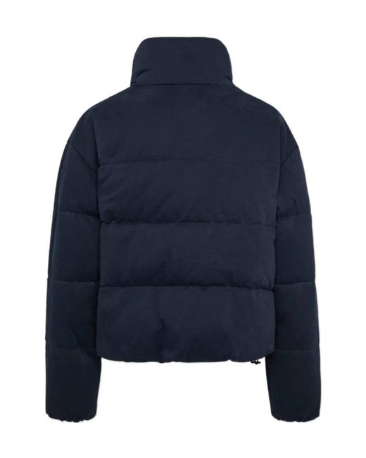 DSquared² Blue Zip-Up Ball Puffer Jacket for men