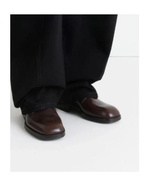 Lemaire Brown Shiny Buffalo Leather for men