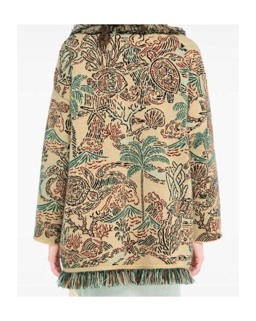 Alanui Metallic Belted Cardigan