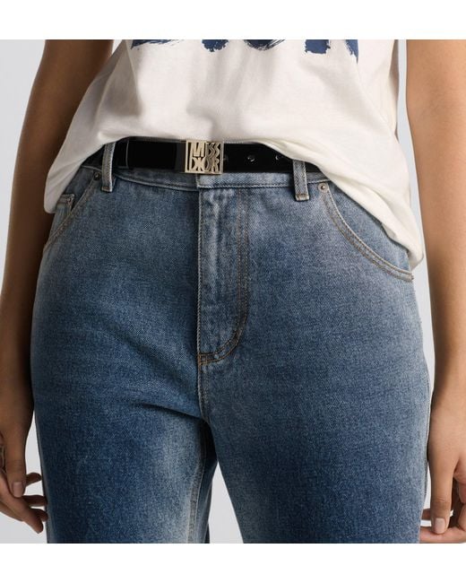 Dior White Christian Miss Buckled Belt