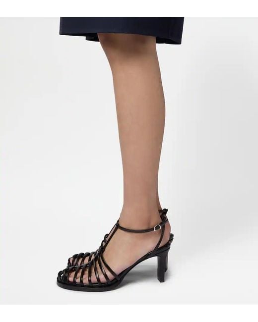 Tod's Black 75Mm Leather Sandals