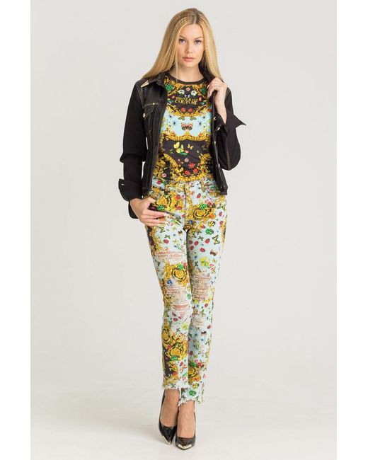 Versace Metallic Logo Details T-Shirt