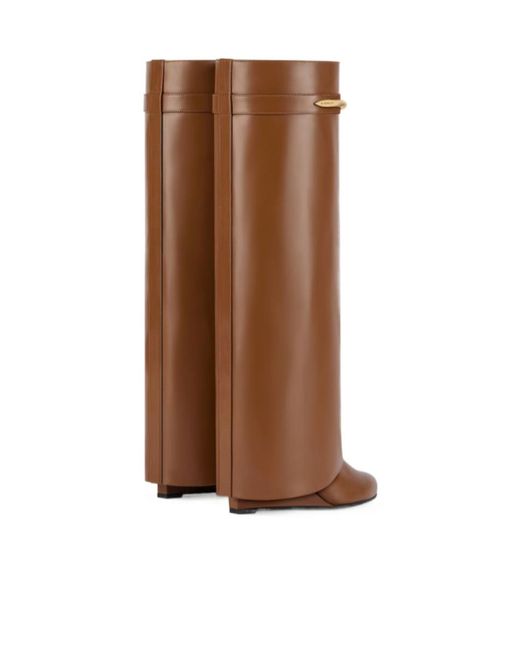 Givenchy Brown Shark Pinch Boots