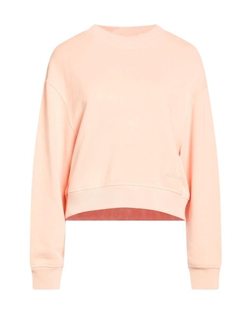 Rag & Bone Pink Versatile Solid Long-Sleeve Sweatshirt