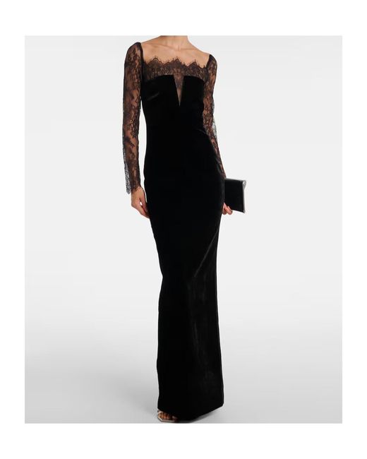 Roland Mouret Black Lace Gown