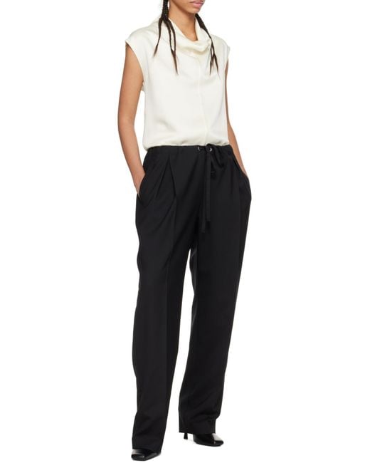 Khaite Black Trenton Pant