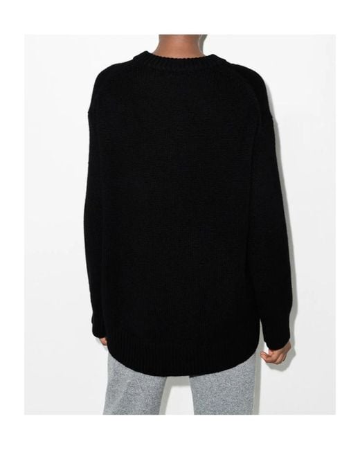 Lisa Yang Black Long-Sleeve Knit Sweater