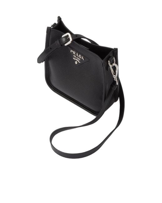 Prada Black Leather Mini Shoulder Bag