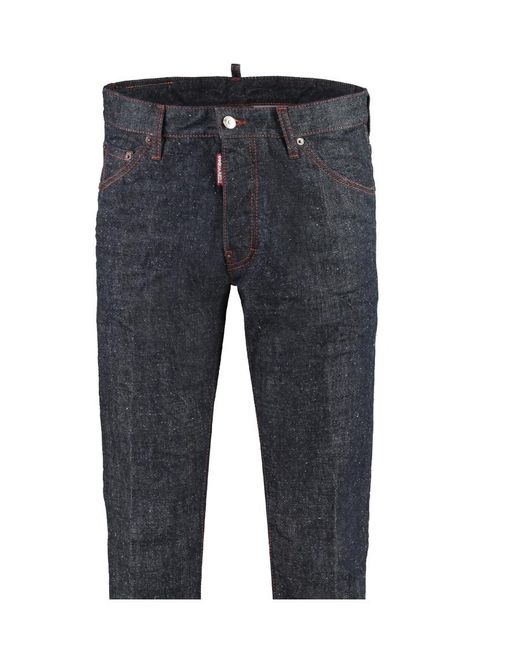 DSquared² Blue Cool Guy Rear Logo Print Jeans for men