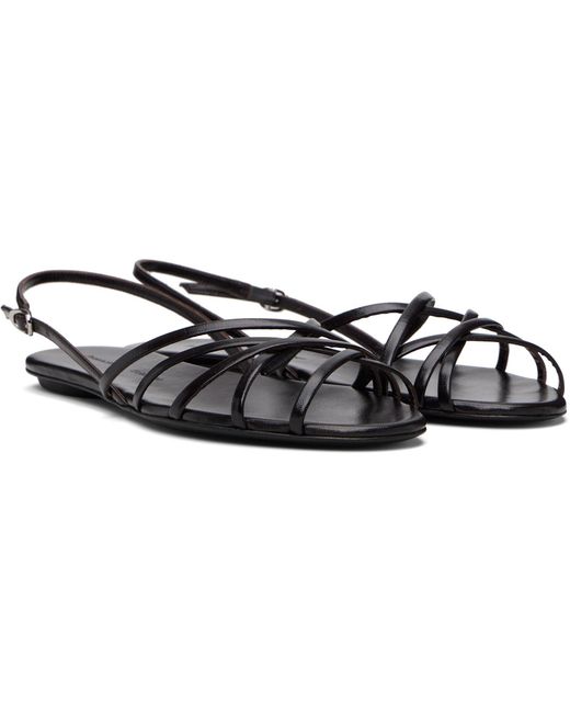 Proenza Schouler Black Uma Open-Heeled Sandals