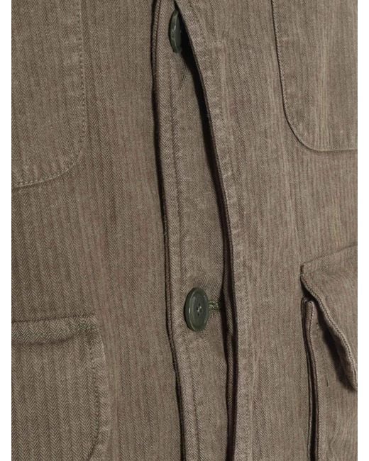 Aspesi Green Long-Sleeved Casual Jacket for men