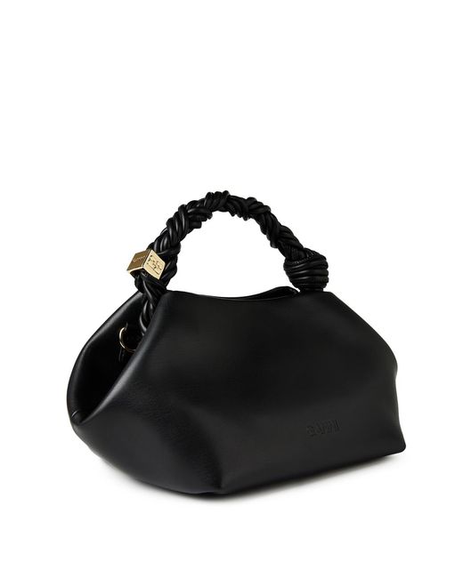 Ganni Black Leather Crossbody Bag