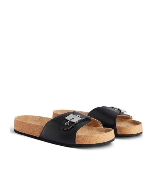 Balenciaga Brown I Scholl Flat Sandal for men