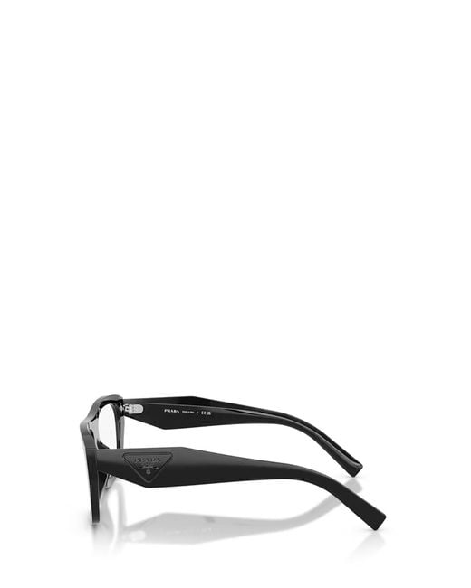 Prada White Eyewear Geometric Frame Glasses