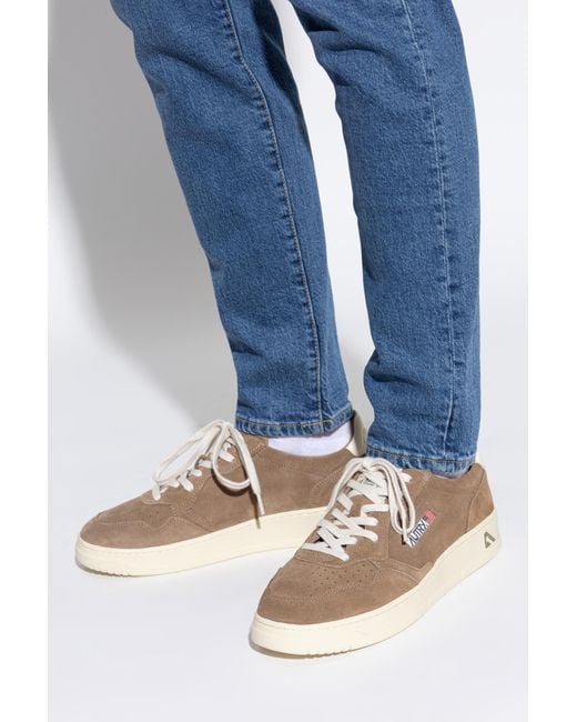 Autry Brown Medalist Low-Top Sneakers for men