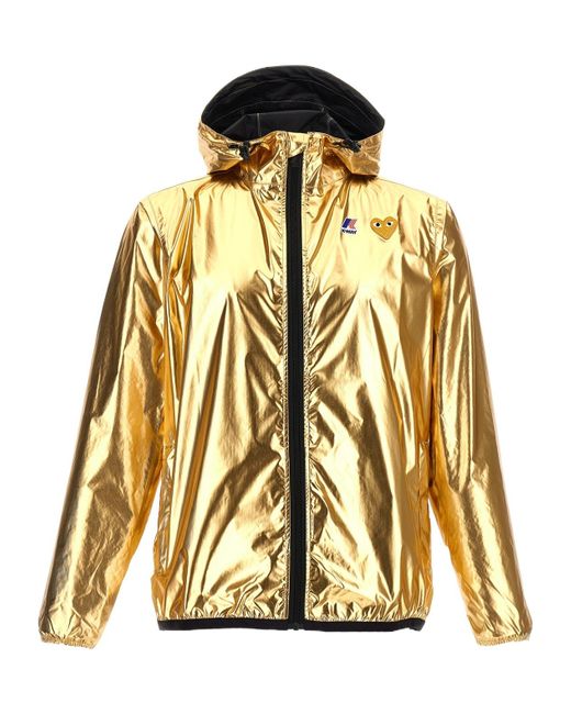 COMME DES GARÇONS PLAY Metallic X K-Way Jacket for men