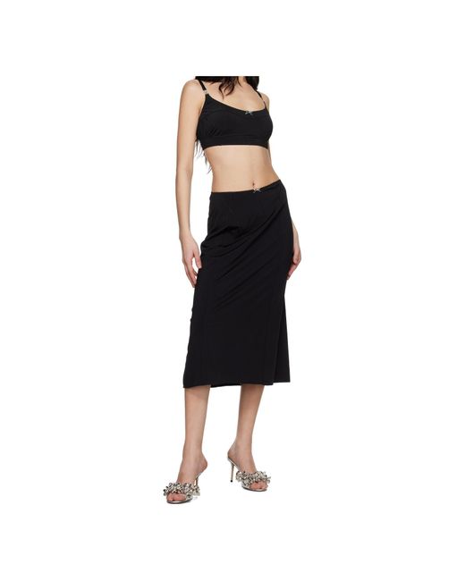 Rabanne Black Rabanne Bow-Embellished Hook Tank Top