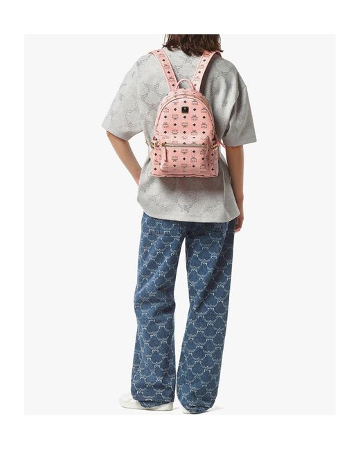 MCM Pink Stark Backpack