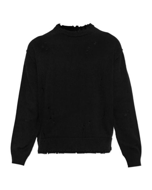 AllSaints Black Long-Sleeve Knit Top for men