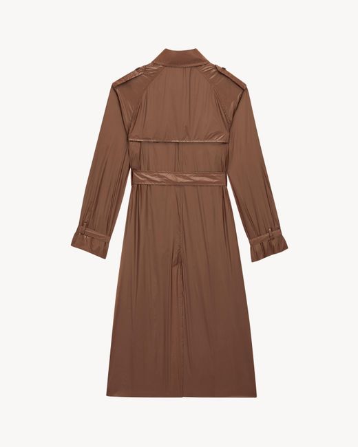 Saint Laurent Brown Trench Coat
