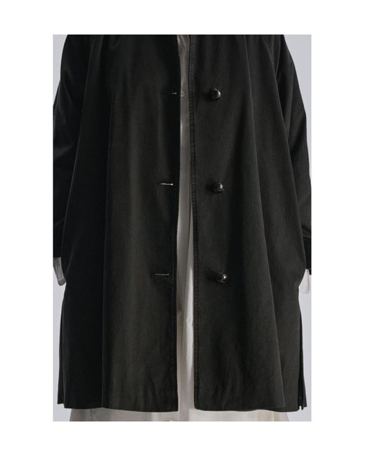 The Row Gray Ina Long-Sleeve Trench Coat