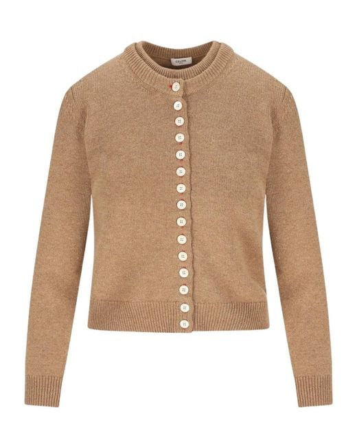 Céline Natural Twinset Cardigan