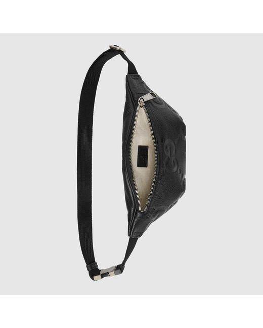 Gucci Black Jumbo Gg Small Belt Bag for men