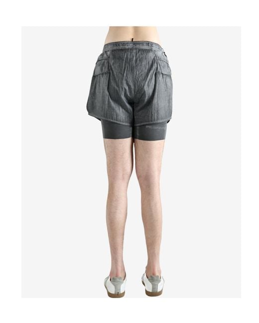 Satisfy Gray Rippy 3 Layered Shorts for men