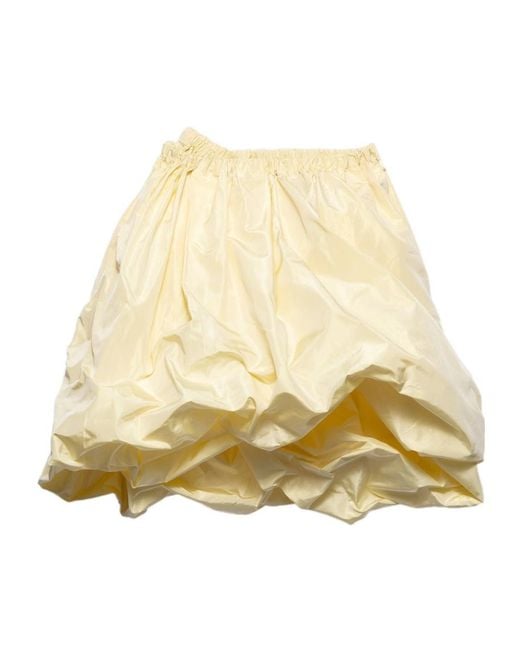 Prada Natural Technical Taffeta Skirt