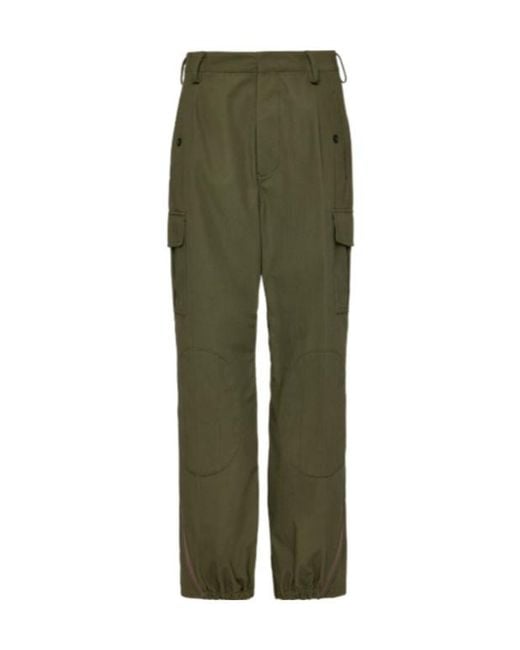 Maison Margiela Green Zip-Hem Cargo Pants