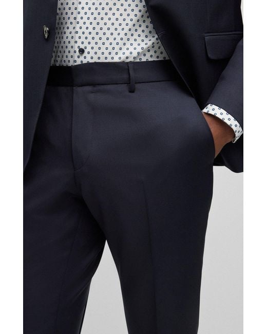 Boss Blue Boss Slim Fit Tailored Pants for men