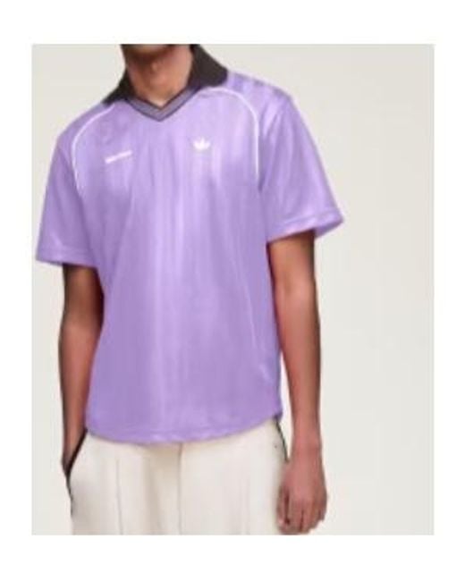 Adidas Originals Purple Adidas X Wales Bonner Striped T-Shirt for men