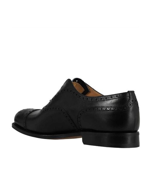 Church's Black Diplomat Cap-Toe Oxford Shoes for men