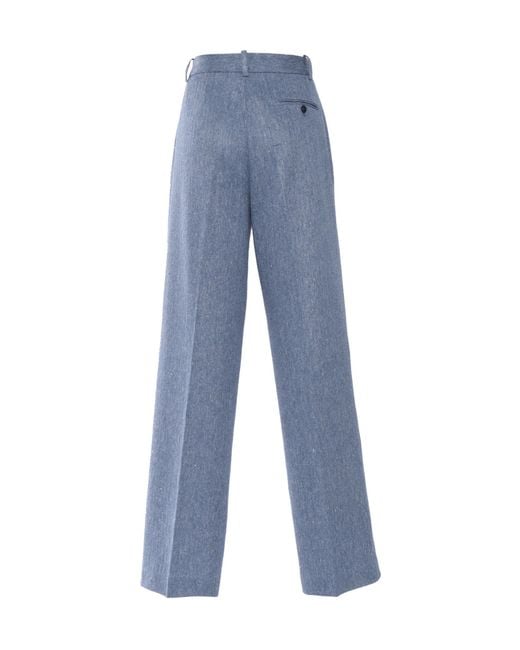 Circolo 1901 Blue Tailored Trousers