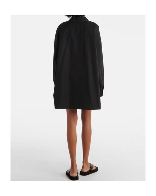 Wardrobe NYC Black Pointed Collar Long-Sleeved Shirt