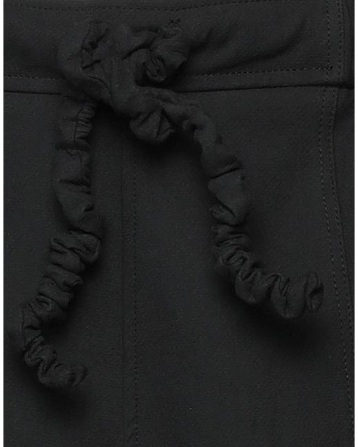 Ganni Black Drawstring Shorts