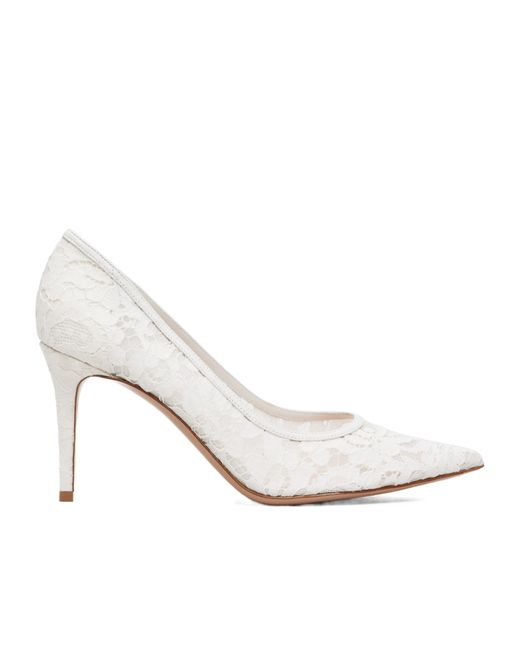 Gianvito Rossi White Claudia 85 High Heels