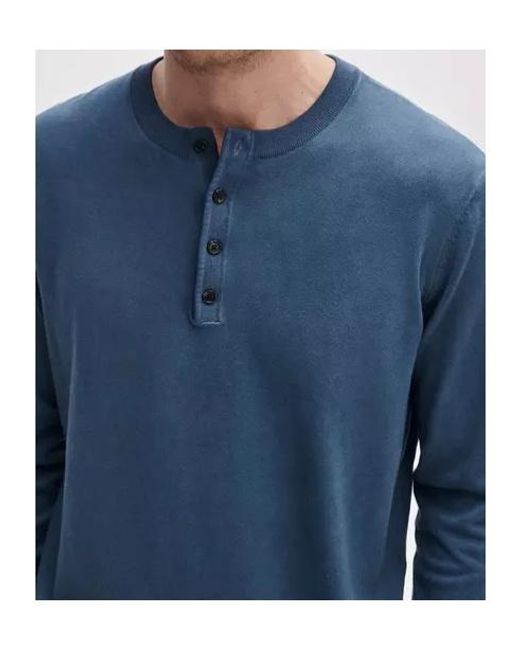 Rag & Bone Blue Crew-Neck Knit Top for men