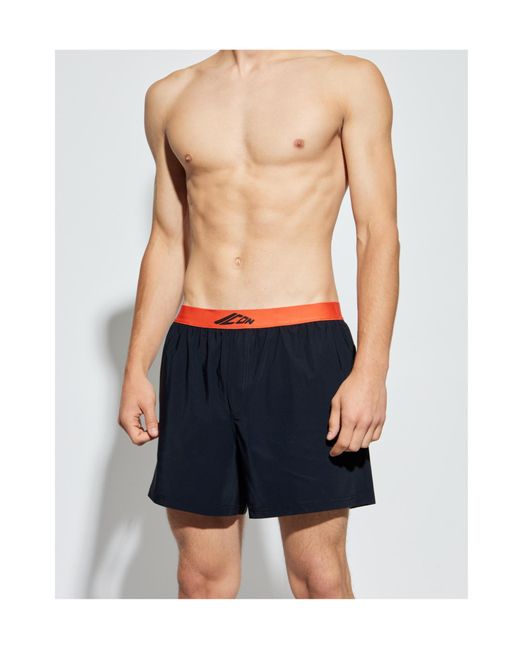 DSquared² Blue Logo-Embroidered Boxers for men
