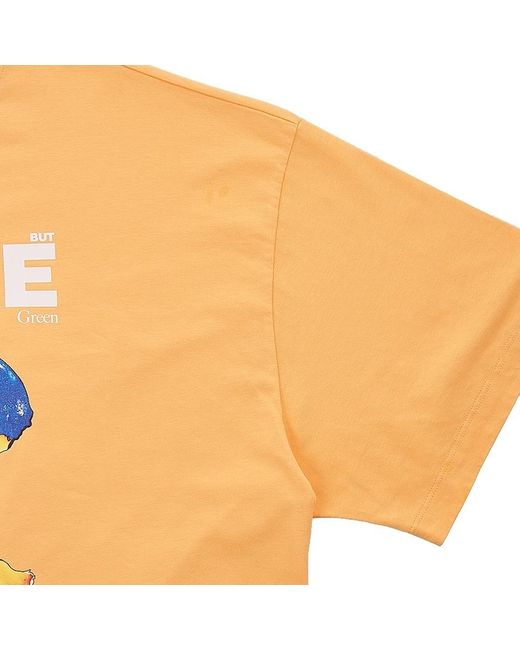 MSGM Orange Short-Sleeved T-Shirt for men