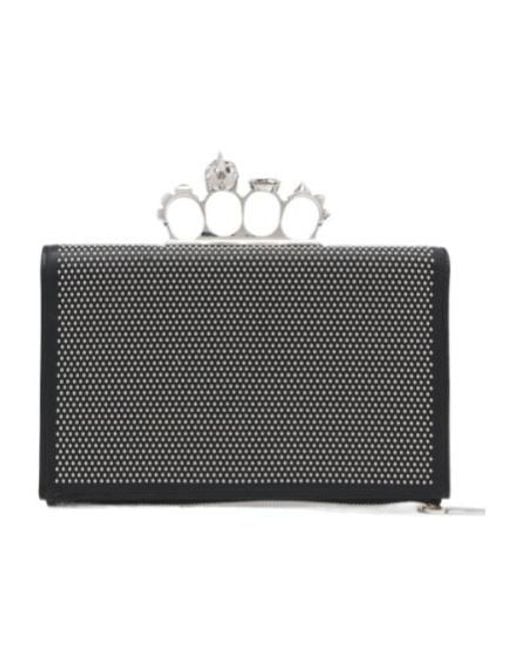 McQueen Black Knuckle Flat Pouch
