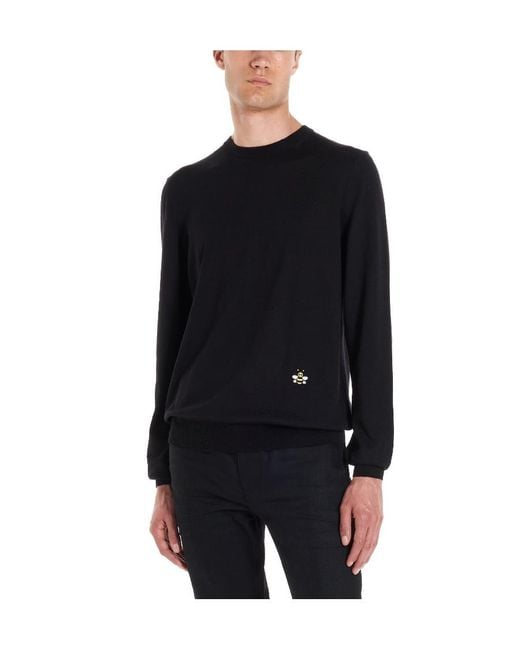 Dior Black X Kaws Bee Embroidered Pullover for men