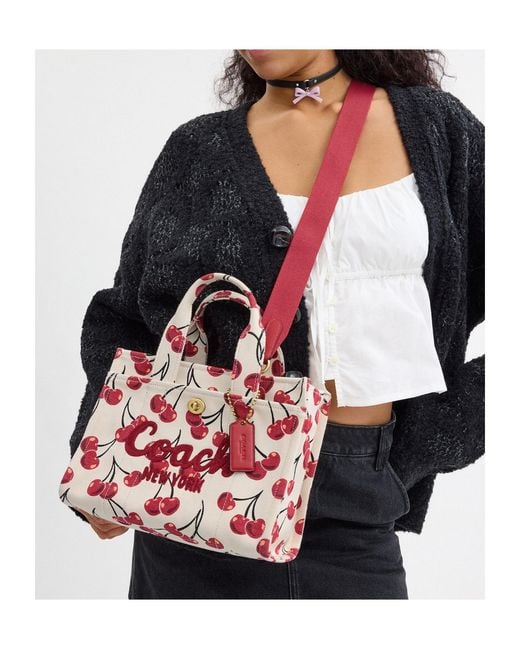 COACH Red Cargo 26 Double Handle Shoulder Bag