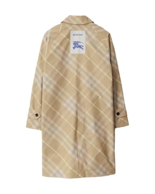 Burberry Natural Single-Breasted Coats