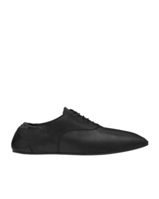 MM6 by Maison Margiela Black Square-Toe Lace-Up Shoes for men